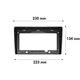 Перехідна рамка 9" Lesko Hyundai H-1 2007-2015 Grand Starex 2007-2015 (6648) - зображення 4