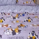 Комплект постельного белья Бязь Crazy Cat 220х240 см Серый - изображение 3