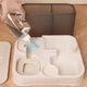 Кормушка для кошек собак Taotaopets 193306 Beige с автоматической поилкой и кормом - изображение 7