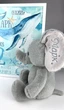 Подарунковий іменний набір для хлопчика Слоненя та Метрика в рамці A4 HeyBaby - изображение 1