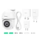 Камера видеонаблюдения HOCO D2 outdoor PTZ HD camera 3МП IP65 FHD white - изображение 5