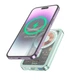 Power Bank УМБ HOCO Ice Crystal magnetic fast charging Q14 5000mah Type-C QC/PD 20Вт/3A blue - зображення 1