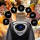 Аэрофритюрница мультипечь MalTec AirFryer2500W 7 программ 4.3 л 1400 Вт Черная - изображение 6