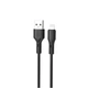 Кабель USB XO NB230 Lightning Quick Charge 2.4A black - зображення 1