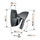 Настінний кронштейн для акустичних систем Vogel's VLB500 Black - изображение 6