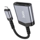 Картридер с разъемом Lightning HOCO 2-in-1 Card reader (USB2.0, SD/TF, 480Mbps). Black - изображение 7