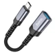 Переходник адаптер Type-C на USB для ноутбуков и телефонов HOCO adapter (4A, USB3.0 OTG). Black - изображение 3