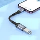 Переходник Lightning на USB для подключения флешек HOCO adapter (2A, USB2.0, 480 Mbps, OTG). Black - изображение 2
