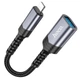 Переходник Lightning на USB для подключения флешек HOCO adapter (2A, USB2.0, 480 Mbps, OTG). Black - изображение 5