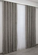 Комплект готовых штор VR-Textil Лен мрамор Pavliani № 1176ш Серо-коричневый 100х270 см 2 шт (31-553) - изображение 4