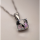 Срібний кулон Spark зі Swarovski Cube Small WJ48416VL - зображення 2