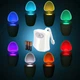 RGB Світильник нічник для туалету LED Light Bowl підсвічування в унітаз з датчиком руху 8 кольорів - изображение 3