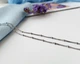 Серебряная Цепочка цепь колье Панцирь с Шариками 45 см серебро 925 пробы родированное 2.70г 225р1/45 - изображение 4