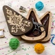 Шкатулка для рукоделия Wonderland Crafts FLZB(N)-019 (5,5*11см) Шкатулка для ножниц (7.5*13.5см) - изображение 1