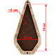 Шкатулка для рукоделия Wonderland Crafts FLZB(N)-018 (6,5*14см) Шкатулка для ножниц (8.5*17см) - изображение 4