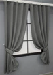 Комплект коротких штор VR-Textil Блекаут Fusion Dimout № 793ш Графітовий 130х170 см 2 шт (35-0002) - зображення 2