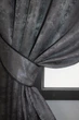 Комплект коротких штор VR-Textil Жаккард Sultan YL № 1211ш Графитовый 130х170 см 2 шт (35-0004) - изображение 3