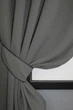Комплект коротких штор VR-Textil Блекаут Fusion Dimout № 793ш Графітовий 130х170 см 2 шт (35-0002) - зображення 3