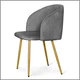 Стул для кухни и гостиной Hommex Nicole Темно-серый (H-360 Dark Grey) - изображение 6