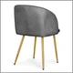 Стул для кухни и гостиной Hommex Nicole Темно-серый (H-360 Dark Grey) - изображение 10