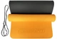 Коврик для йоги и фитнеса EasyFit TPE+TC 6 мм двухслойный оранжево-черный - изображение 2