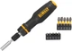 Отвертка - набор DeWALT FULL FIT Telescoping, с битами 10 шт: биты 25 мм: SL3, SL6, PH1, PH2, SQ2; биты 50 мм: SL3, SL6, PH1, PH2, SQ2 DWHT68001-0 - изображение 2