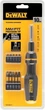 Отвертка - набор DeWALT FULL FIT Telescoping, с битами 10 шт: биты 25 мм: SL3, SL6, PH1, PH2, SQ2; биты 50 мм: SL3, SL6, PH1, PH2, SQ2 DWHT68001-0 - изображение 4