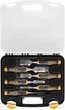 Набор стамесок DeWALT, 6 шт: 6, 13,1 9, 25, 32, 38 мм в пластиковом кейсе DWHT16852-9 - изображение 2