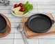Сковорода чугунная Brizoll Horeca H1425-D 14 см с подставкой - изображение 6