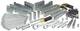 Набор инструментов головок, бит, шестигранных и накидных ключей DeWalt 1/4 3/8 1/2 на 247 предметов DWMT81535-1 - изображение 2