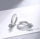 Серьги серебро маленькие кольца хупы стильные. Italy 1229 - изображение 1