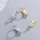 Серьги серебро маленькие кольца хупы стильные. Italy 1229 - изображение 2
