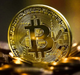 Сувенирная монета Bitcoin BTC Биткойн, в пластиковой коробочке, Gold - изображение 1