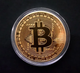 Сувенирная монета Bitcoin BTC Биткойн, в пластиковой коробочке, Gold - изображение 4