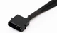 Перехідник живлення в оплетці MOLEX (молекс) 4 pin -> 3 шт 3/4 pin для кулера 12в 27см fan кулер кабель живлення cooler 2x (528894786-2) Чорний - зображення 3