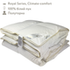 Одеяло пуховое со 100% белым пухом Royal Series Climate-comfort IGLEN 160х215 (16021510WRS) - изображение 1