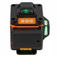 Нівелір 4D лазерний рівень Hikey Cross-Line Laser 360 з перехресною лінією 25 м зі штативом та аксесуарами - зображення 3