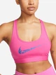 Спортивный топ для фитнеса женский Nike Bra FN2898-605 XS Розовый/Голубой (0196975000722) - изображение 6