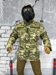 Чоловічий Бушлат Drawstring на синтепоні з флісовою підкладкою піксель розмір 3XL - зображення 1
