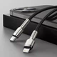 Кабель Baseus Cafule Metal Type-C to Lightning PD 20W 2m Black - изображение 3