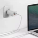 Блок питания Быстрая зарядка Сетевое Зарядное Устройство Baseus GaN2 Lite Quick Charger 65W 1 Type-C + 1 USB White - изображение 4