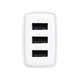 Блок питания Быстрая зарядка Сетевое зарядное устройство Baseus Compact 17W 3 USB White - изображение 3