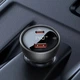 Автомобільний зарядний пристрій Baseus Digital Display 140W USB + Type-C + Кабель Type-C to Type-C 240W 1м для Macbook/iPad/Dell/Lenovo/HP Black - зображення 8