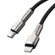 Кабель Baseus Cafule Metal Type-C to Lightning PD 20W 1m Black - изображение 5