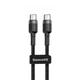 Кабель Baseus Cafule Type-C to Type-C PD 2.0 60W 1m Black-Grey - зображення 2