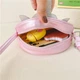 Детская сумочка для девочки блестящая Кот-Единорог Розовая - изображение 3