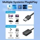Звуковая карта Vention USB Sound Card 2.0 Channel 1 м, черный (CDYBF) - изображение 3