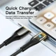 Кабель Essager USB Type-C to USB Type-A PD QC 7A Cable 100W 2м, черный (EXCT-XJA01-P) - изображение 3