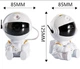 Ночник проектор Космонавт сидячий Astro Star Mini Проектор звездного неба, ночник лазерный на пульте - изображение 9