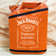 Подарочный набор для мужчин Канистра бар 20 л оранжевая с принтом Jack Daniel's + посуда в мини бар - изображение 1